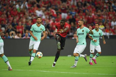 Kallang-Singapur-20jul2019: Paul Pogba #6 Manchester u oyuncusu
