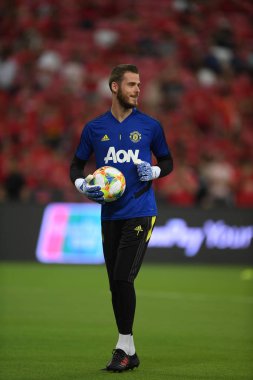 Kallang-Singapur-20jul2019: David de GEA #1 Manchester oyuncusu