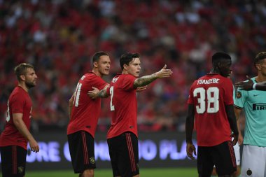Kallang-Singapur-20jul2019: Victor Lindelof #2 Manches oyuncusu
