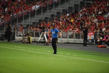 Kallang-Singapur-20jul2019: Antonio Conte Inter Milan müdürü