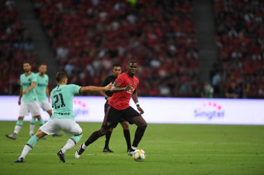 Kallang-Singapur-20jul2019: Paul Pogba #6 Manchester u oyuncusu