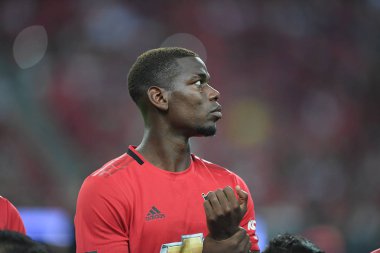 Kallang-Singapur-20jul2019: Paul Pogba #6 Manchester u oyuncusu