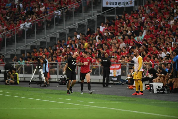 Kallang-Singapur-20jul2019: hráč Manchester United v actio — Stock fotografie