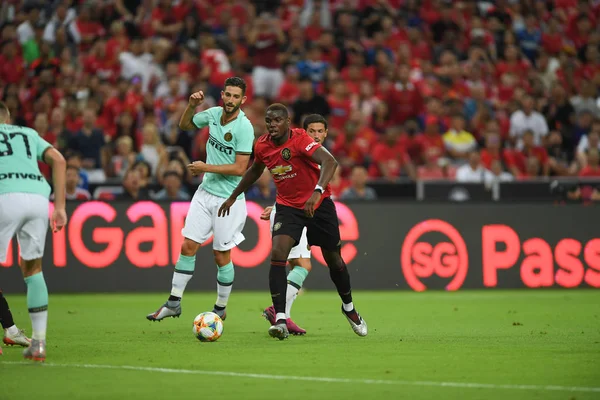 Kallang-singapore-20jul2019: Paul pogba # 6 jugador de manchester u —  Fotos de Stock