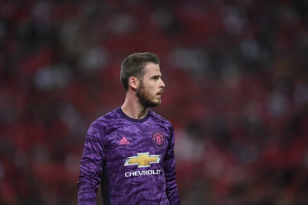 Kallang-singapore-20jul2019: David de gea # 1 jugador de manchester — Foto de Stock