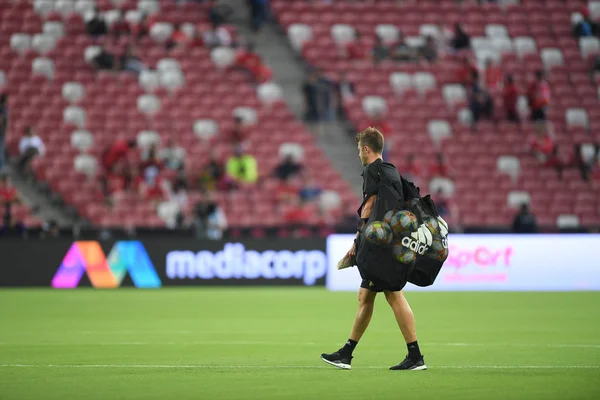 Kallang-singapore-20jul2019: Michael carrick staff coach of manch — Fotografia de Stock