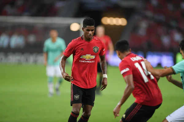 Kallang-singapore-20jul2019: Marcus rashford # 10 jugador de manche — Foto de Stock