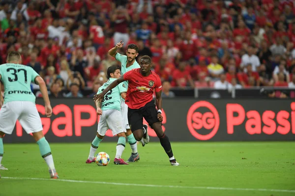 Kallang-singapore-20jul2019: Paul pogba # 6 player of manchester u — стоковое фото