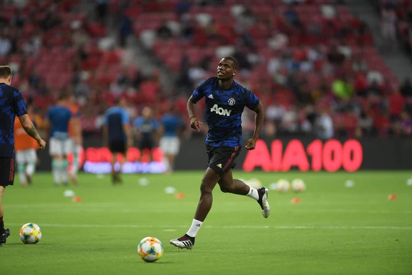 Kallang-singapore-20jul2019: Paul pogba # 6 jugador de manchester u —  Fotos de Stock