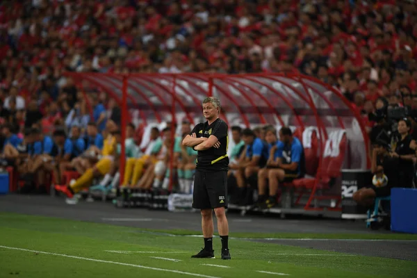 Kallang-singapore-20jul2019: Ole gunnar solskjaer manager of manc — Fotografia de Stock