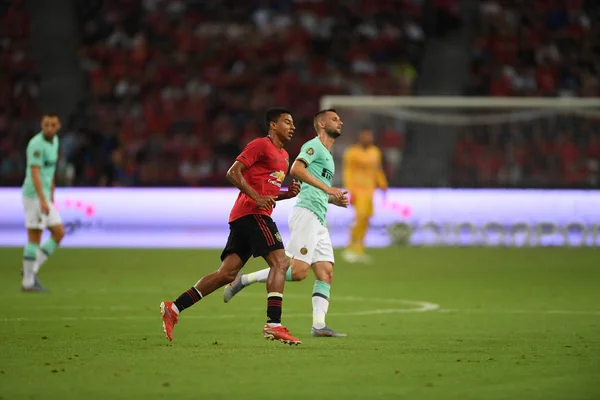 Kallang-Singapore-20jul2019: Jesse lingard #14 speler van manchest — Stockfoto