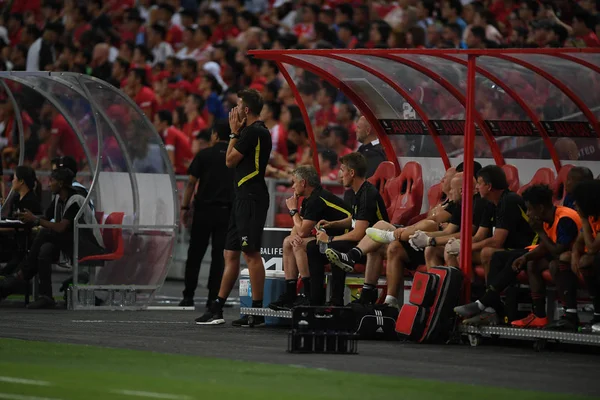 Kallang-Singapur-20jul2019: Michael Carrick, trenér Manche — Stock fotografie