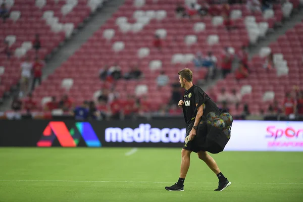 Kallang-singapore-20jul2019: Michael carrick staff coach of manch — Fotografia de Stock