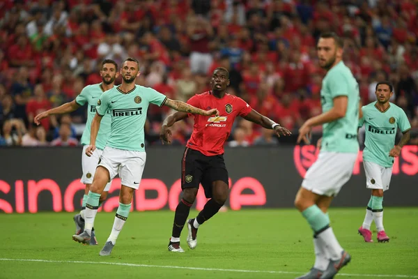 Kallang-singapore-20jul2019: Paul pogba # 6 jugador de manchester u —  Fotos de Stock