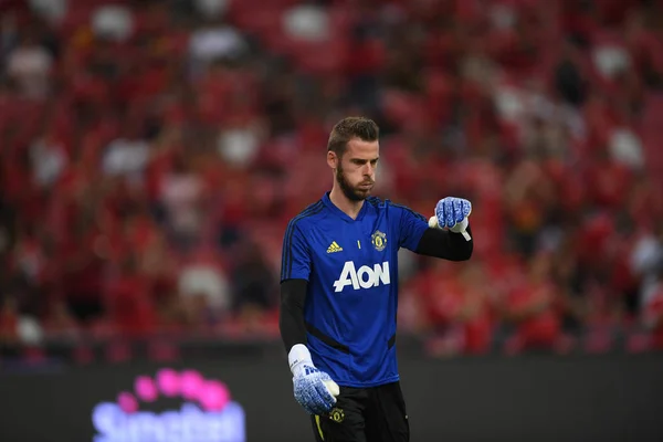 Kallang-singapore-20jul2019: David de gea # 1 jugador de manchester — Foto de Stock