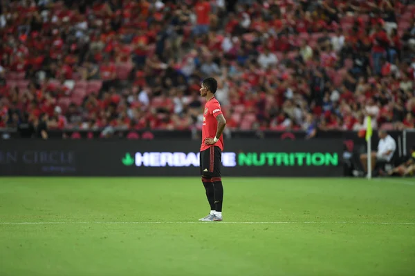 Kallang-Szingapúr-20jul2019: Marcus rashford #10 játékos Manche — Stock Fotó