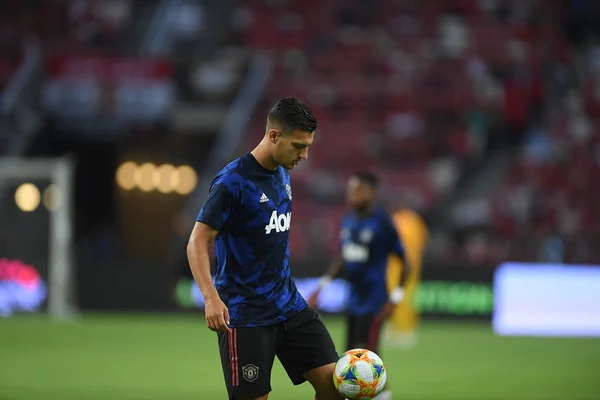 Kallang-singapore-20jul2019: Diogo dalot # 20 jugador de manchester — Foto de Stock