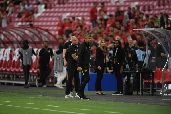 Kallang-singapore-20jul2019: Ole gunnar solskjaer gerente de manc — Foto de Stock