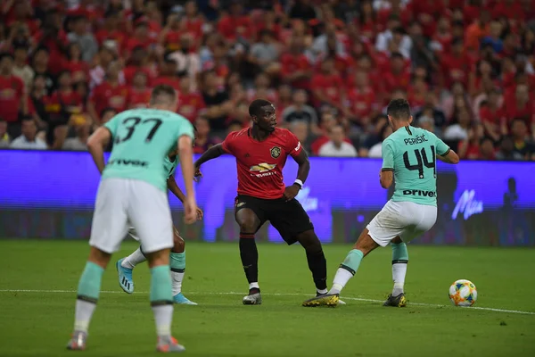 Kallang-singapore-20jul2019: Paul pogba # 6 jugador de manchester u —  Fotos de Stock