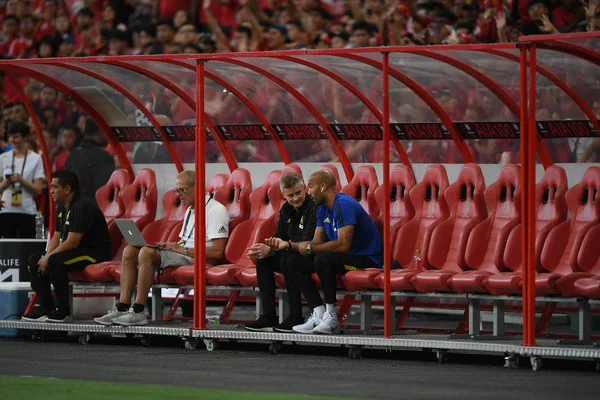 Kallang-singapore-20jul2019: Ole gunnar solskjaer gerente de manc —  Fotos de Stock