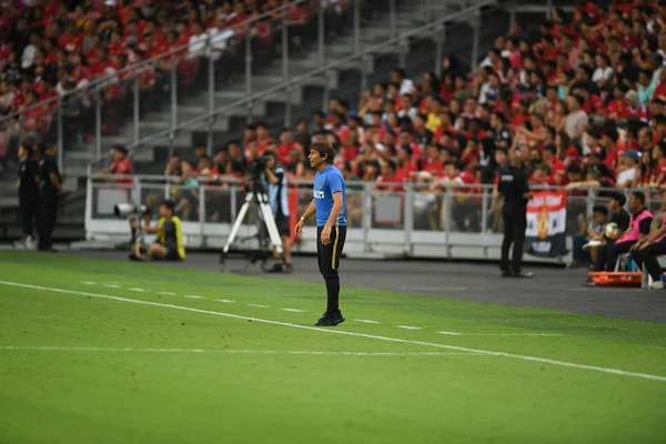 Kallang-singapore-20luglio2019: Antonio conte manager di inter milan — Foto Stock