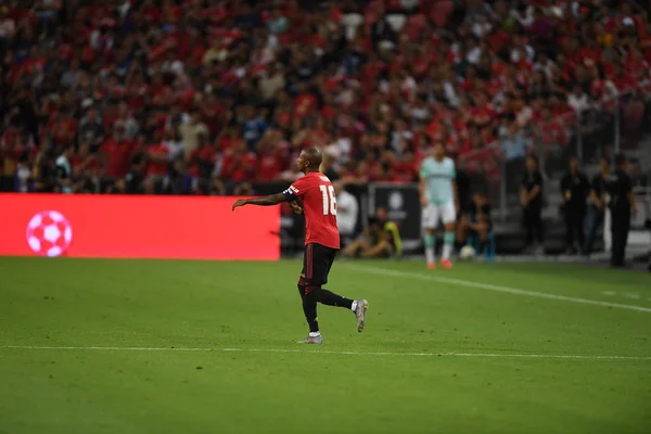 Kallang-singapore-20jul2019: Ashley young # 18 player of mancheste — стоковое фото