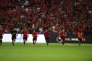 Kallang-Singapur-20jul2019: Manchester United oyuncusu Actio 'da
