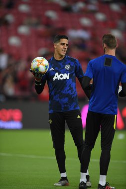 Kallang-Singapur-20jul2019: Joel Pereira #40 Mancheste oyuncusu