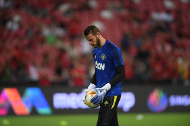 Kallang-Singapur-20jul2019: David de GEA #1 Manchester oyuncusu