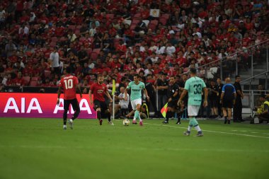 Kallang-Singapur-20jul2019: Luke Shaw #23 oyuncu Manchester u