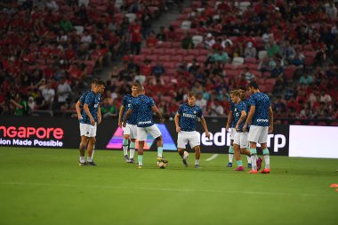 Kallang-Singapur-20jul2019: Inter Milan oyuncu eylem duri