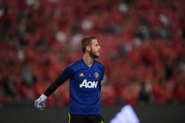 Kallang-Singapur-20jul2019: David de GEA #1 Manchester oyuncusu