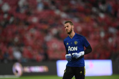 Kallang-Singapur-20jul2019: David de GEA #1 Manchester oyuncusu