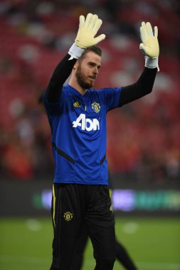 Kallang-Singapur-20jul2019: David de GEA #1 Manchester oyuncusu