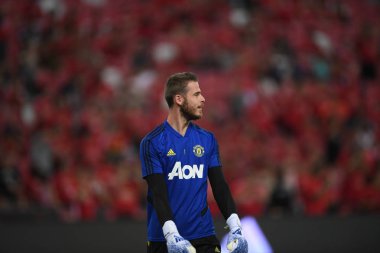 Kallang-Singapur-20jul2019: David de GEA #1 Manchester oyuncusu