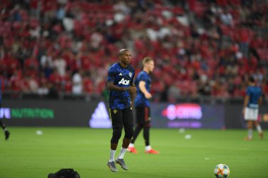 Kallang-Singapur-20jul2019: Ashley genç #18 Mancheste oyuncusu