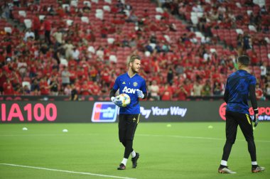 Kallang-Singapur-20jul2019: David de GEA #1 Manchester oyuncusu