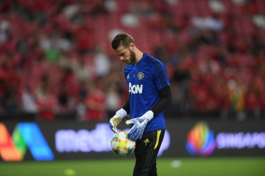 Kallang-Singapur-20jul2019: David de GEA #1 Manchester oyuncusu