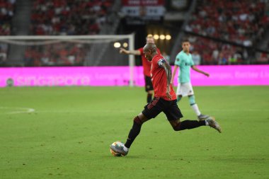 Kallang-Singapur-20jul2019: Ashley genç #18 Mancheste oyuncusu