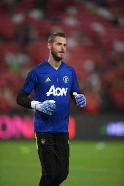 Kallang-Singapur-20jul2019: David de GEA #1 Manchester oyuncusu