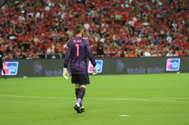 Kallang-Singapur-20jul2019: David de GEA #1 Manchester oyuncusu