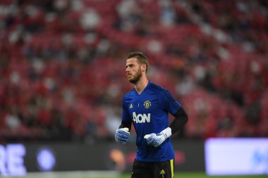 Kallang-Singapur-20jul2019: David de GEA #1 Manchester oyuncusu