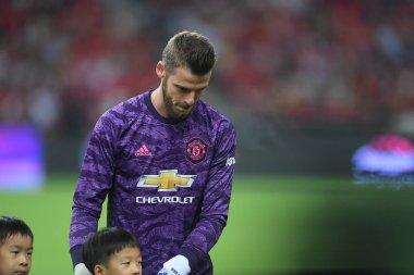 Kallang-Singapur-20jul2019: David de GEA #1 Manchester oyuncusu