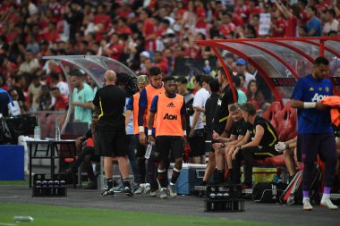 Kallang-Singapur-20jul2019: Fred #17 oyuncu Manchester United