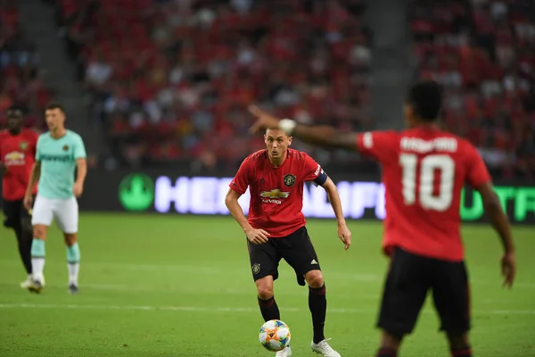 Kallang-Singapur-20jul2019: Nemanja Matic #31 gracz velve — Zdjęcie stockowe