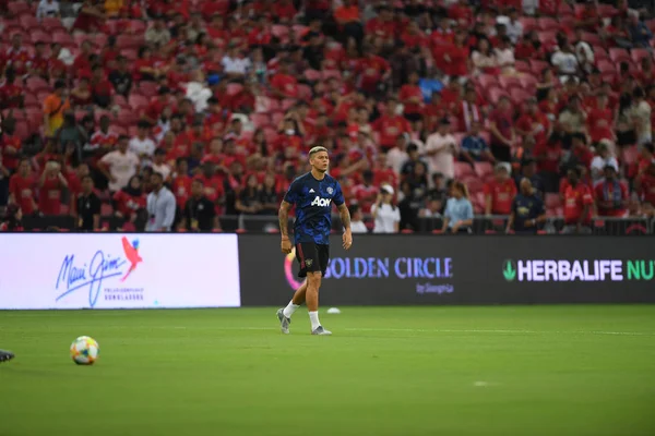 Kallang-Singapur-20jul2019: Marcos Rojo #16 hráč Manchesteru — Stock fotografie