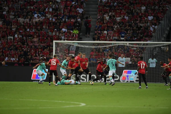 Kallang-singapore-20jul2019:Player of manchester united in actio — Stock Photo, Image