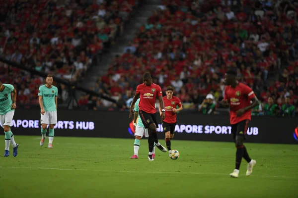 Kallang-singapore-20jul2019: Paul pogba # 6 jugador de manchester u —  Fotos de Stock