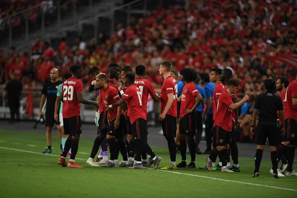 Kallang-Singapur-20jul2019: Manchester United oyuncusu Actio 'da — Stok fotoğraf