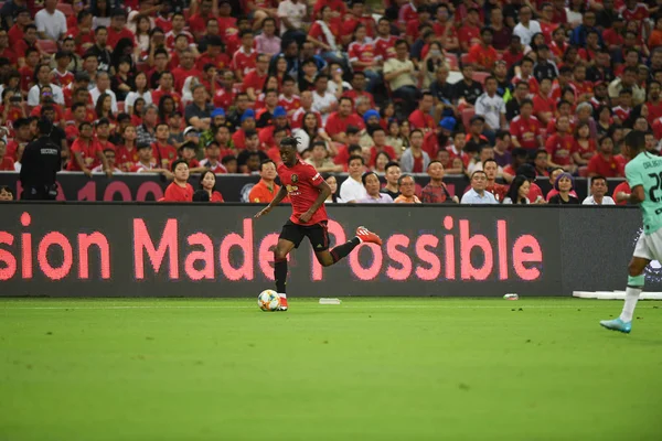 Kallang-singapore-20jul2019: Aaron wan-bissaka # 29 jugador de manc —  Fotos de Stock